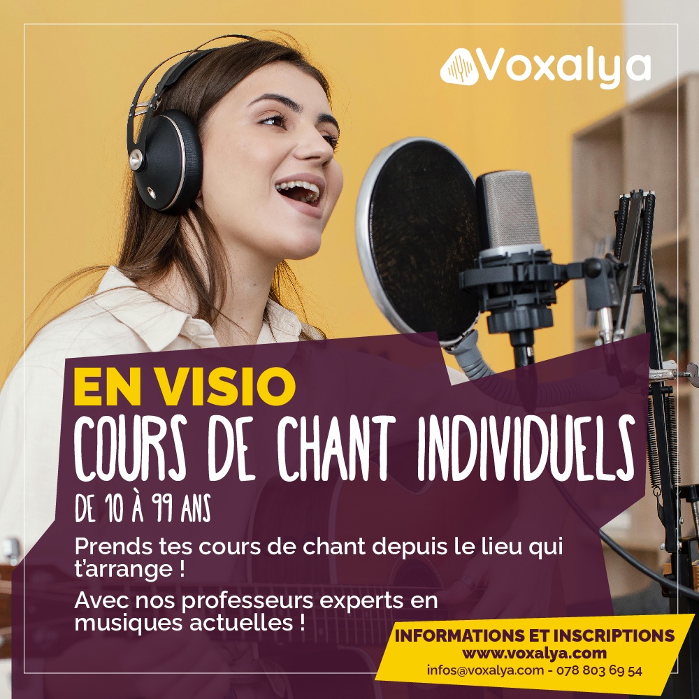 Cours de chant Apprendre à chanter en VISIO Voxalya